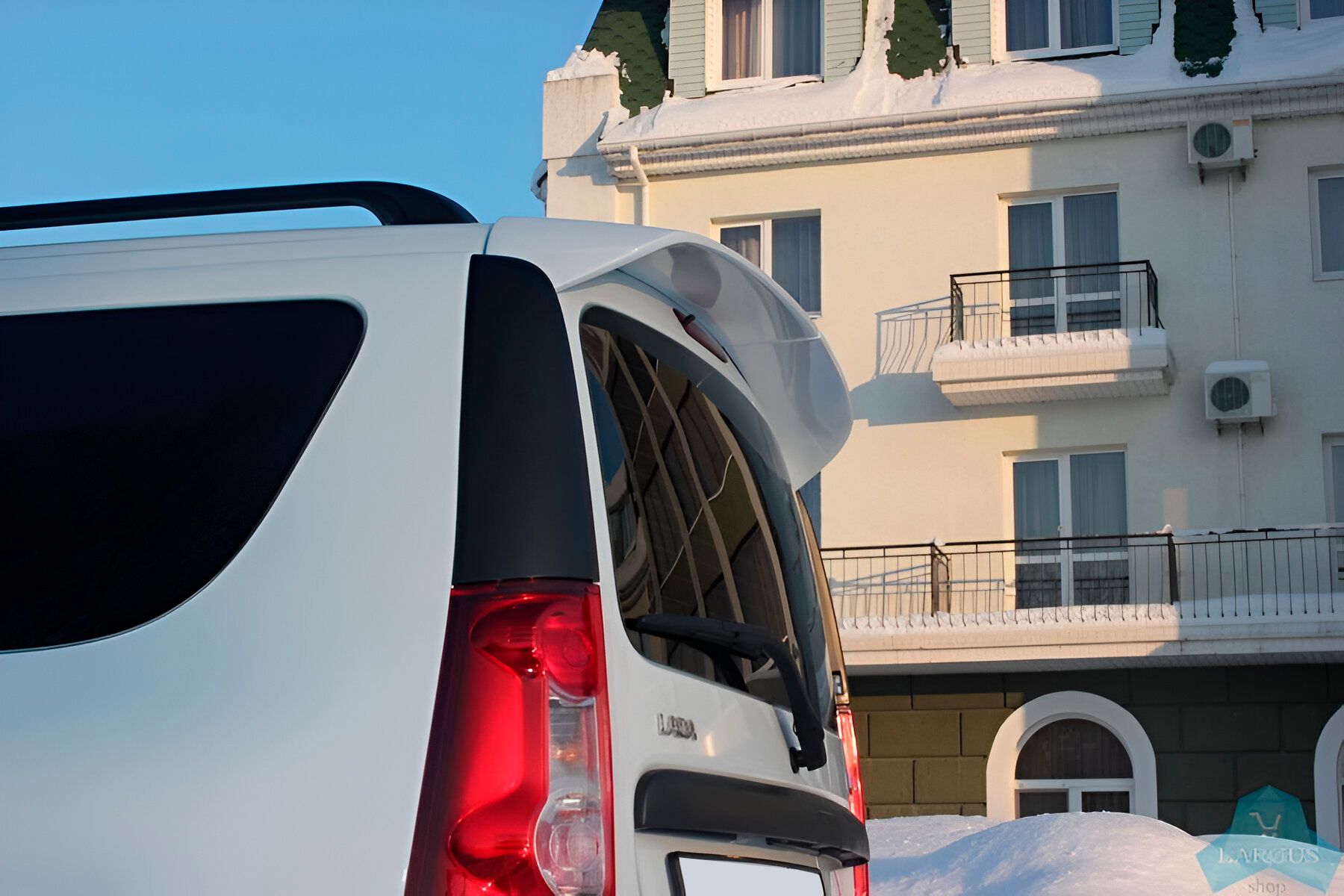 Спойлер Лада Ларгус, под покраску, из 2-х частей